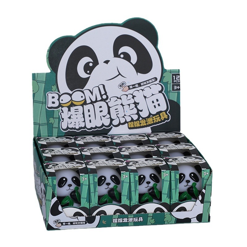 Nuevo extraño embrujado ojo panda pinch diversión juguetes de descompresión descompresión pinch diversión dibujos animados ojo burst panda juguetes Item Picture