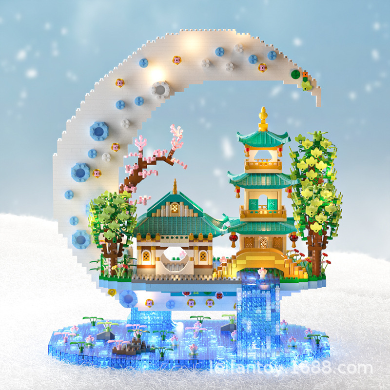 Wholesale of LEGO micro-diamond particle children's building models compatible with the building blocks and educational toys of the Palace of Coldness Item Picture
