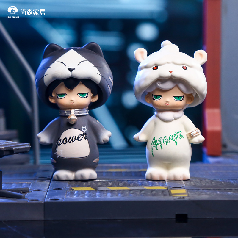 Costume party blind box cartoon figurines, fun boys and girls, children and adults, resin handicrafts, cute 2D details Picture