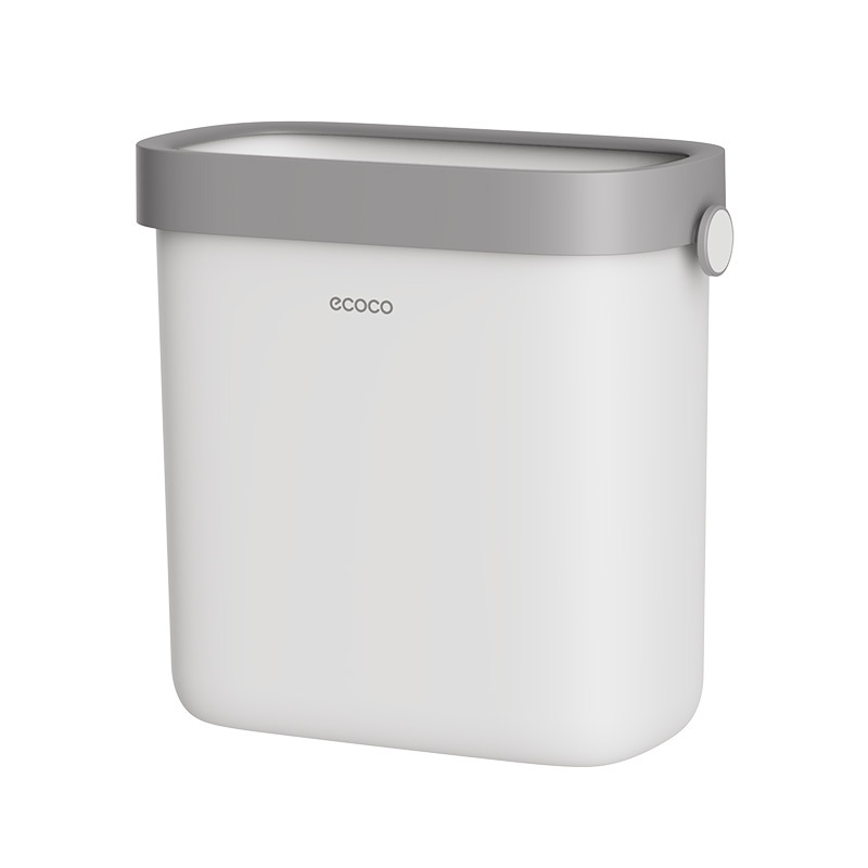 Kitchen wall-mounted trash can, household non-drilling toilet, bathroom cabinet, hanging door-type narrow-slit storage bucket Item Picture