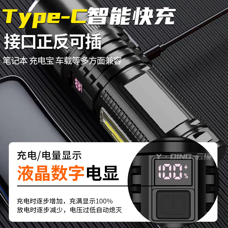 手电筒/小型手电/久量/战术手电筒/P70手电筒细节图