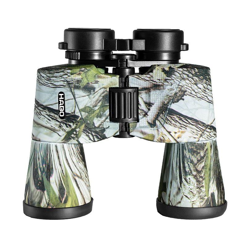 12X50 Binoculars Low-Light Night Vision High-Definition High-Magnification Large Eyepiece Outdoor Field Battle Maple Leaf Camouflage Binoculars Item Picture