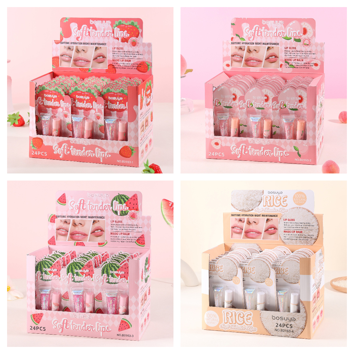 【 Cross-border Exclusive 】ADMD24 Lip Mask Set for Moisturizing, hydrating and reducing Lip lines Wholesale Application Scenario