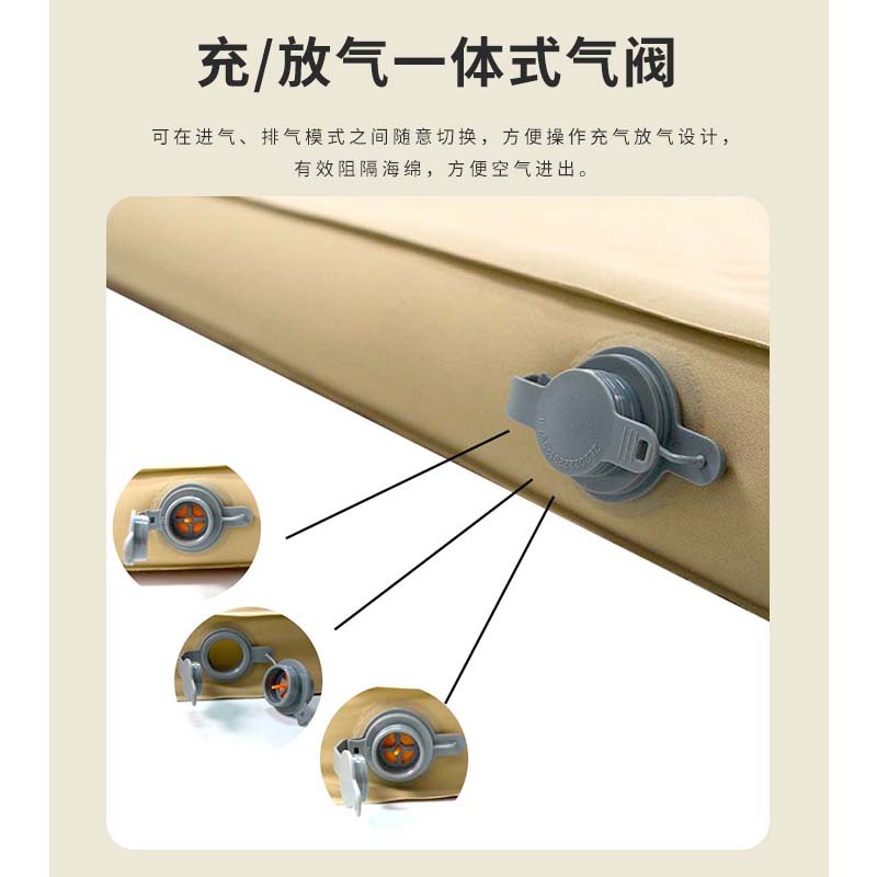 夏诺多吉自充气防潮睡垫户外露营蜂窝海绵垫包边床加厚波江奶酪垫细节图
