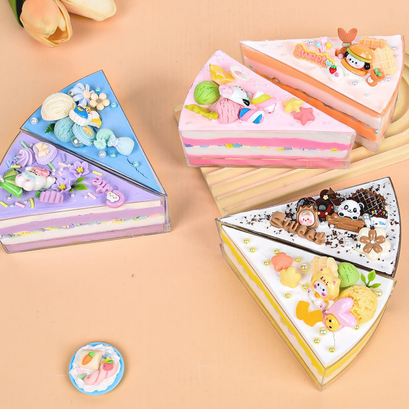 New mousse cake diy creative material package for children's handmade cream cartoon sandwich toys Specification image