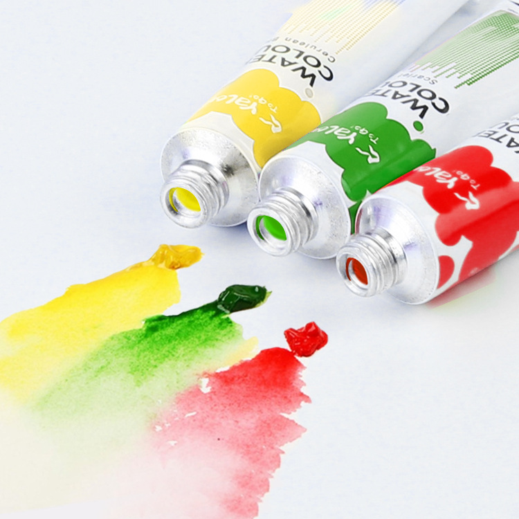 Yalong Cross-border 2025 Student Watercolor Wholesale, student art supplies, non-toxic aluminum tube children's watercolor paint Specification image