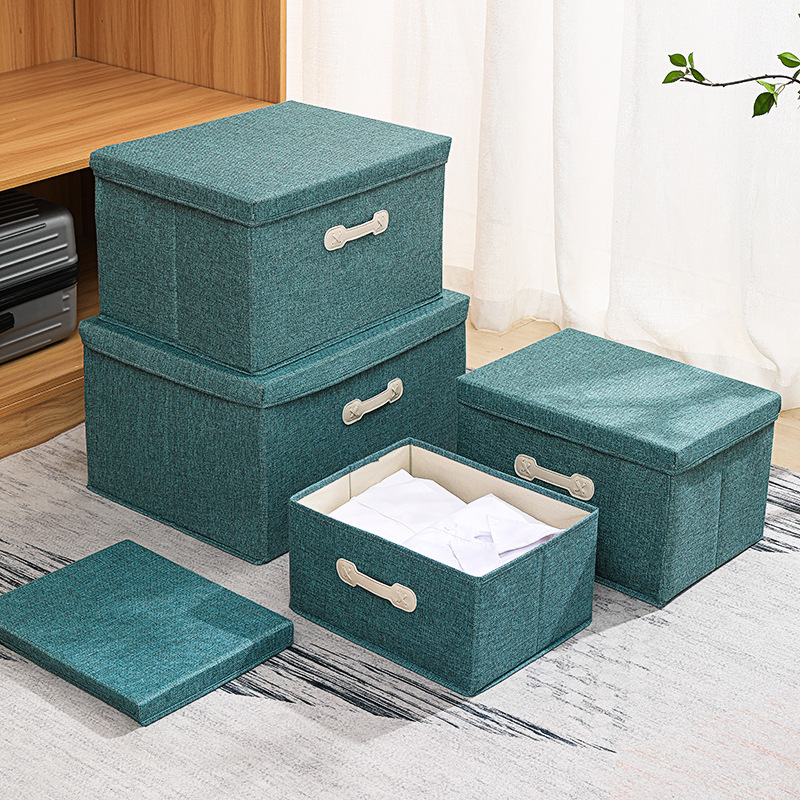 Dust-proof clothing storage box, foldable fabric storage box, drawer-type wardrobe storage box, household storage and organization box