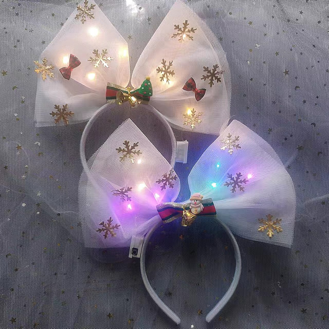 网红卡通发灯光/应援/发卡配件/夜市饰品/复活节产品图