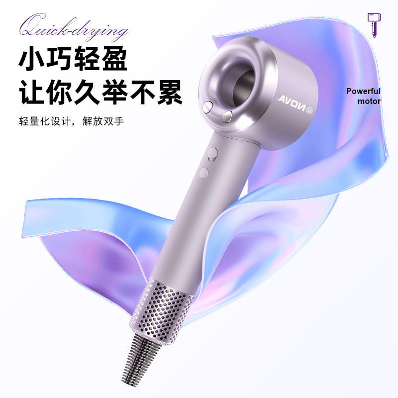 NOVA NV-7433 secador de pelo eléctrico nuevo secador de pelo de alta potencia sin hojas soplador de tambor de iones negativos gran soplador de fuerza al por mayor