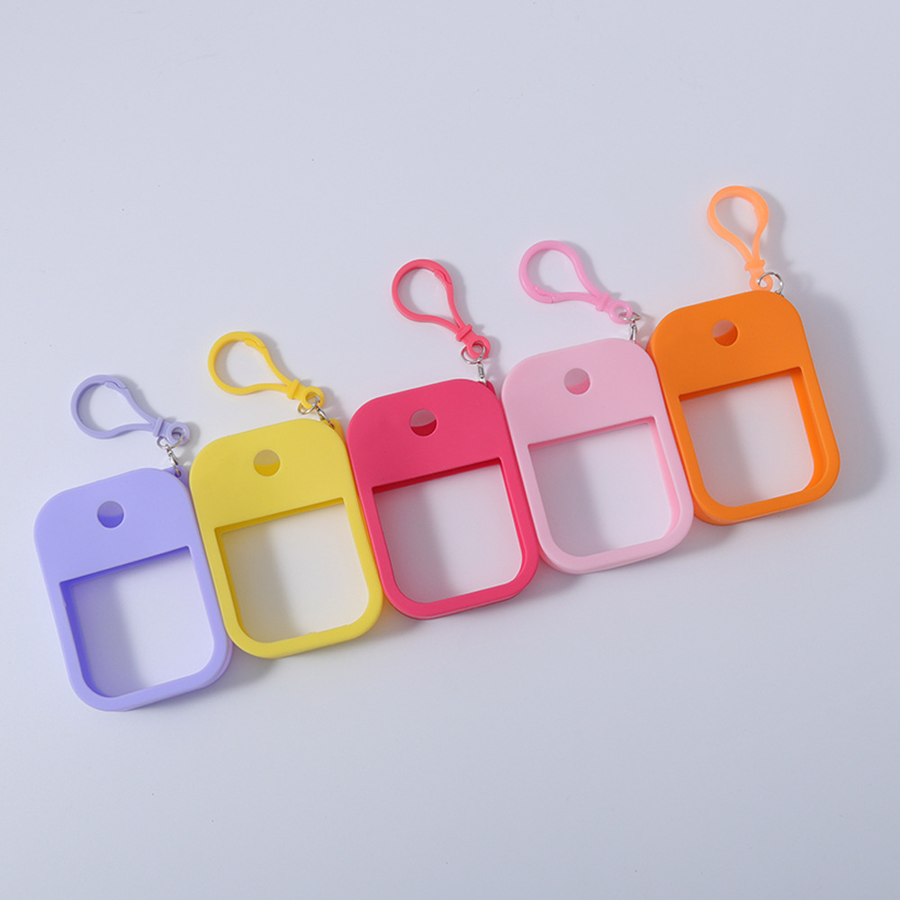 厂家批发卡片喷雾瓶套酒精香水瓶保护套便携式化妆品卡片瓶硅胶套详情图1