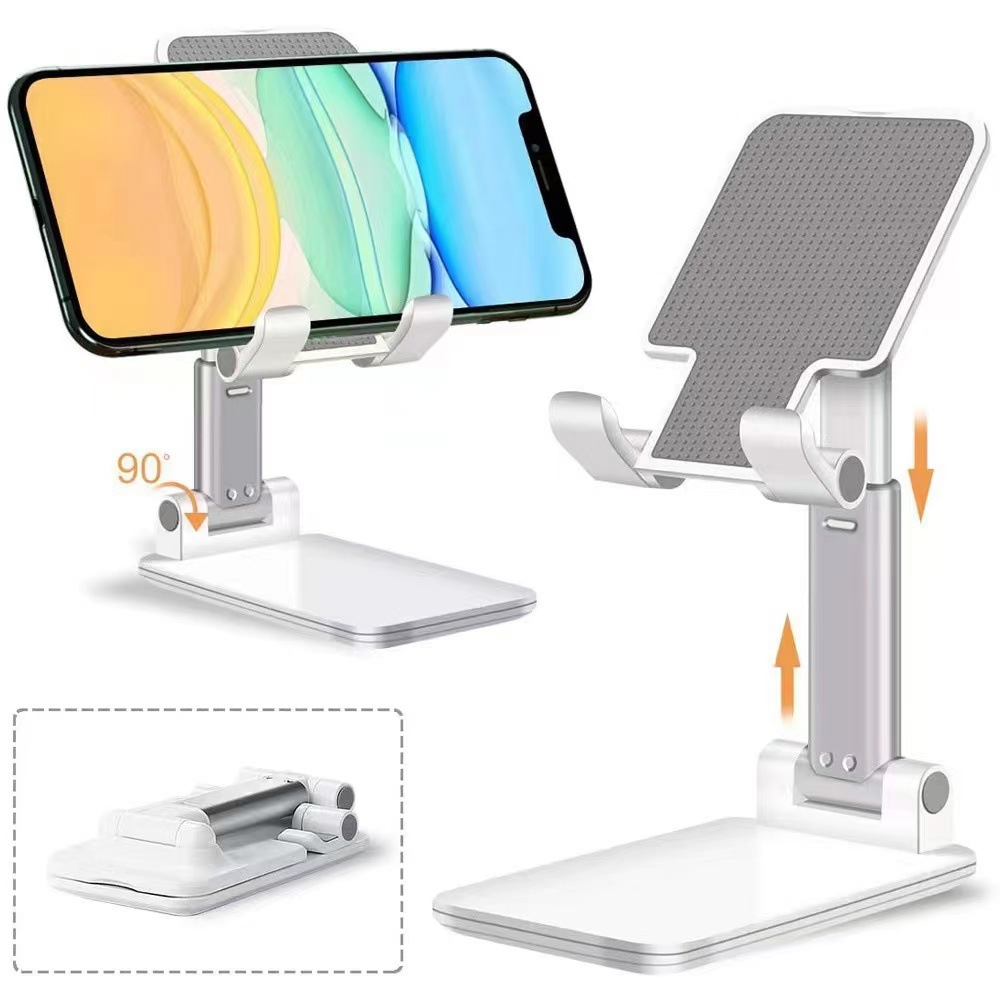 Mobile phone stand folding and retractable desktop lazy person tablet live streaming online class multi-purpose portable stand manufacturer gift supply Application Scenario