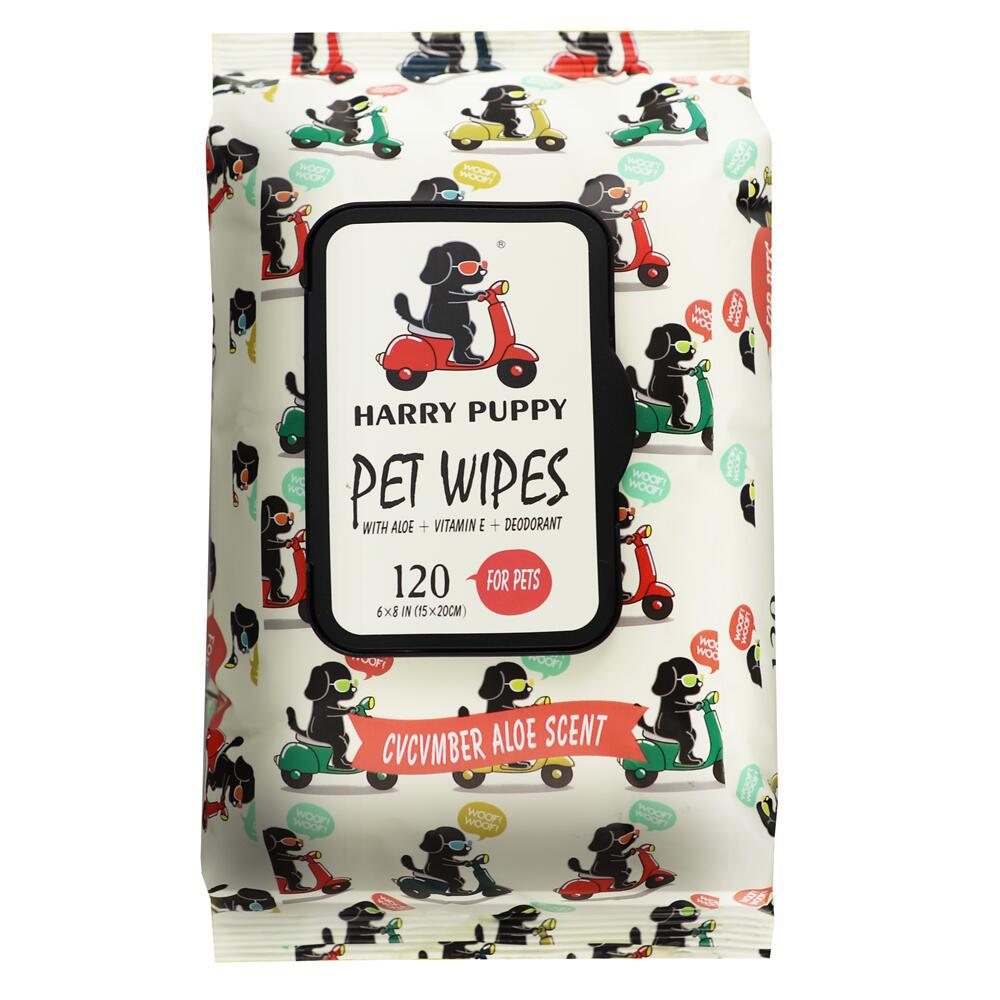 AST外贸120片100片30片狗狗猫咪除臭除味杀菌护理湿纸巾宠物湿巾