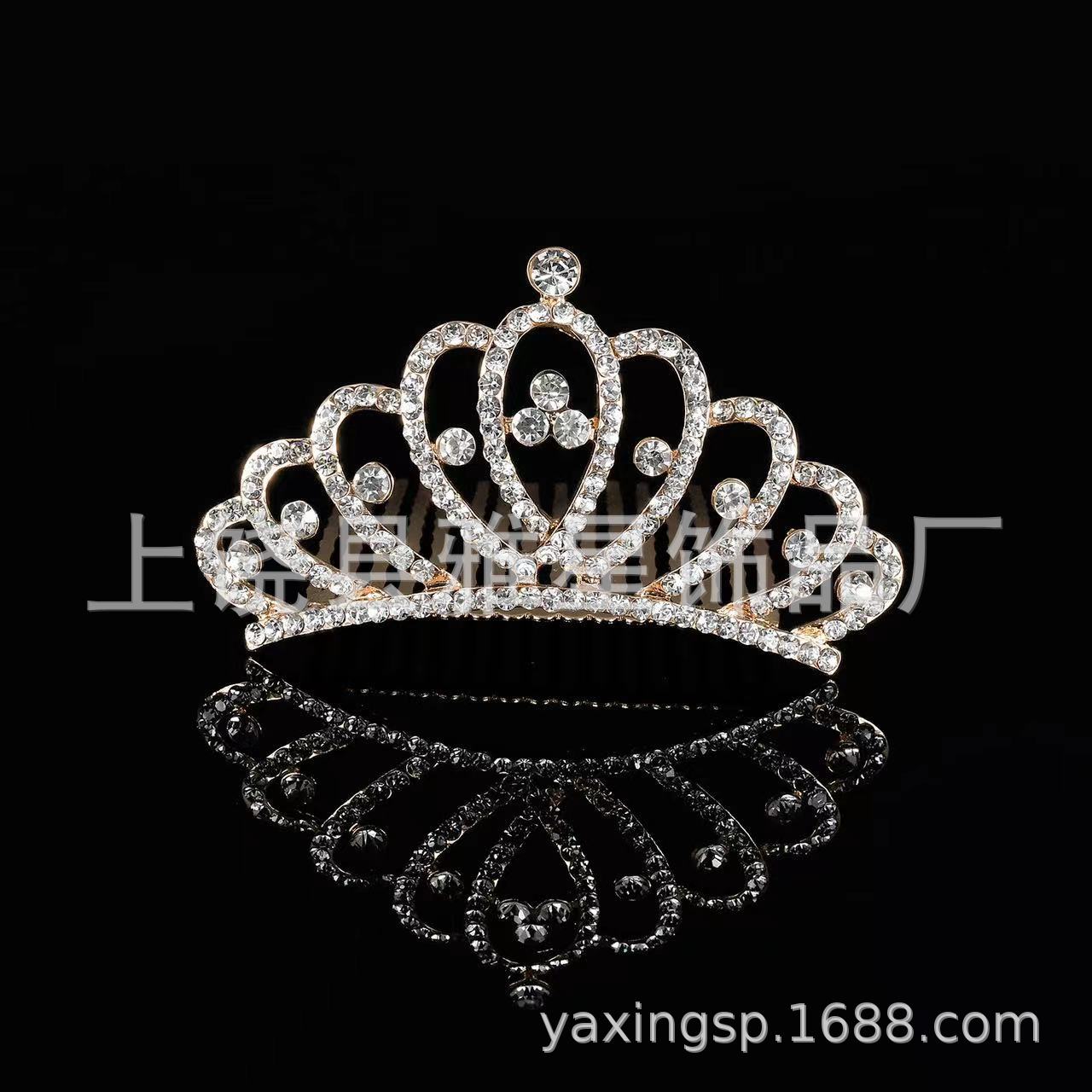 Crown comb accessories, princess birthday performance hair accessories, alloy crown accessories wholesale, crown factory direct sales Application Scenario