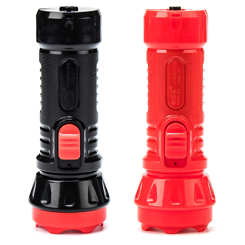 Rechargeable LED high-intensity flood control and fire emergency flashlight, waterproof outdoor camping large and small household appliance flashlight details Picture