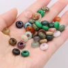 Wholesale of 5x10mm natural jade crystal abacus large-hole beads and loose beads diy bracelet accessories details Picture