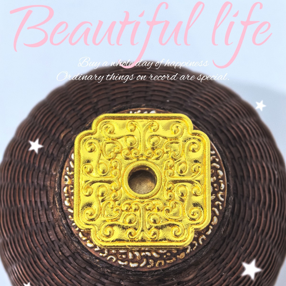 古法金饕餮纹吊坠项链男士中国风复古简约个性民族风挂饰细节图