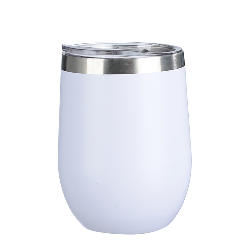 Amazon U-shaped 12oz egg cup, Christmas big-bellied red wine eggshell double-layer insulated cup, cross-border FCM water cup wholesale Item Picture