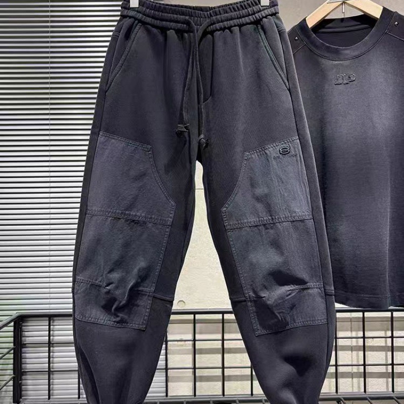 In 2025, the new men's trendy brand of tight-fitting casual pants in solid colors, Spring and Autumn, is a popular, stylish and versatile choice for men
