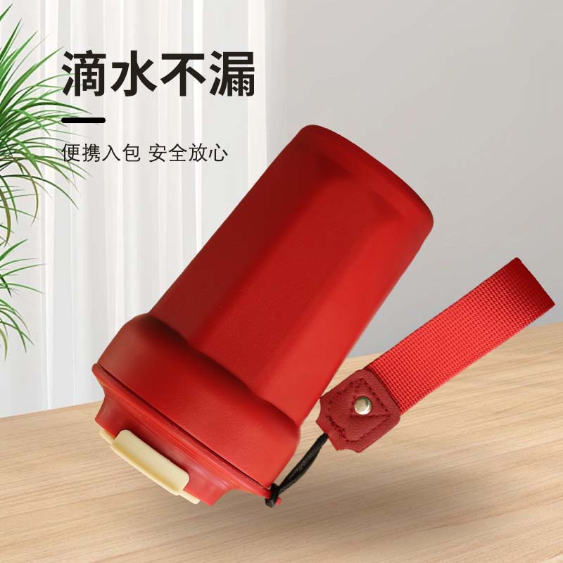 316 stainless steel insulated octagonal cup, high appearance level, straw design, women's portable anti-scald water cup for car, office and outdoor use Application Scenario