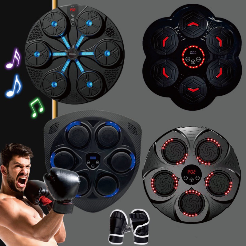 音乐拳击机智能家用成人健身电子墙靶儿童音乐拳击机反应训练器材