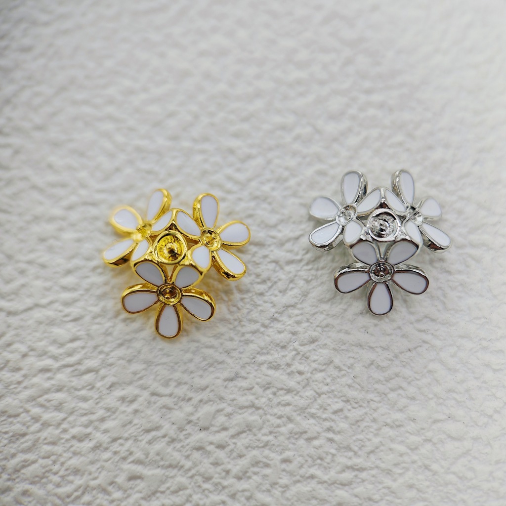 DIY pearl set accessories, oil-dripping flower earrings, pendant, ring accessories, niche design jewelry set for women Application Scenario