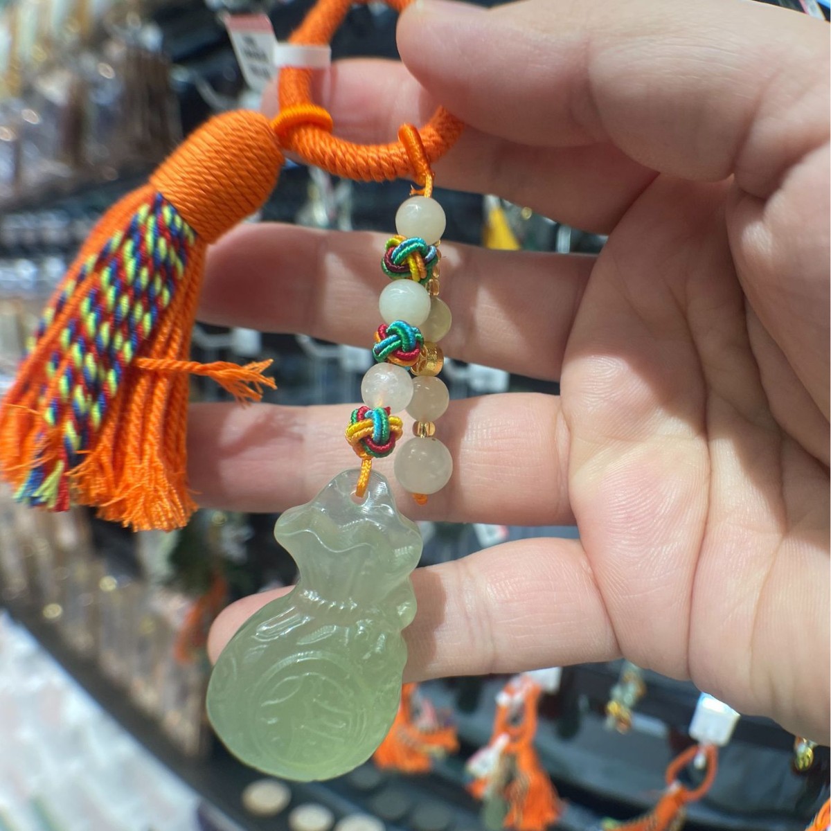 Live streaming natural xiujade jade bolsas de dinero color espiga nafo paquete de significado decorativo colgante de vehículo regalos al por mayor Application Scenario