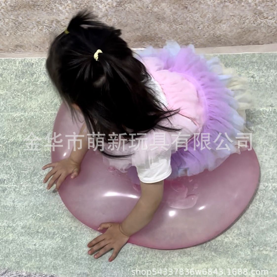 跨境专供bubble ball夏季注水透明泡泡球TPR吹气球儿童超大热销球产品图