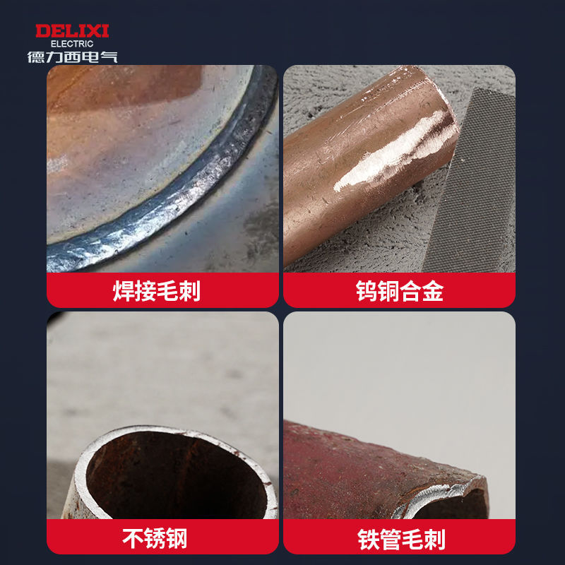 Delixi files, grinding tools, industrial hardness files, flat files, round files, and triangular files, 5-piece set of genuine products Specification image