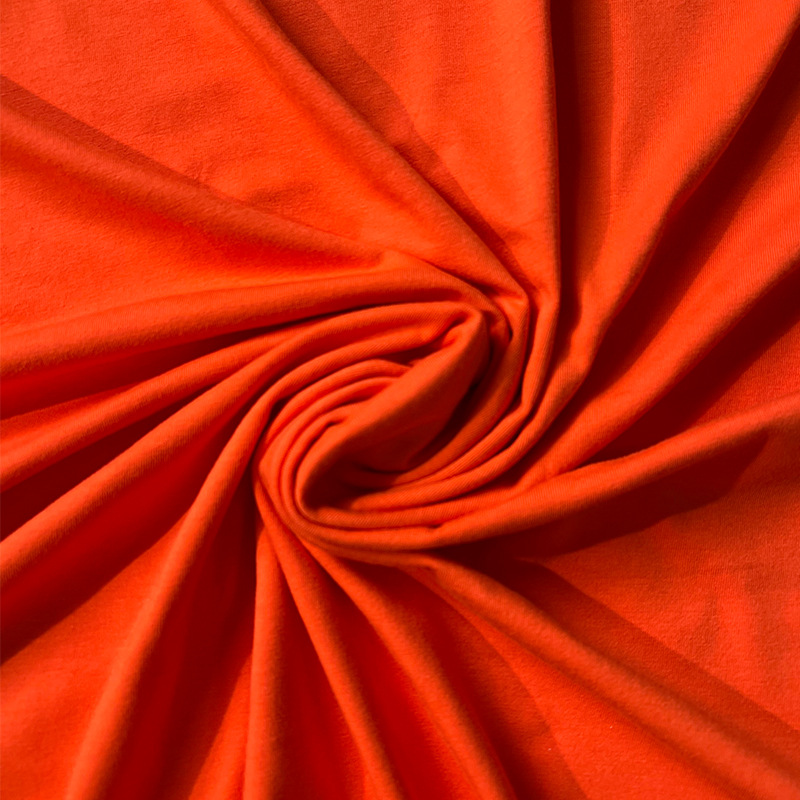 40支精密棉拉架食毛弹力布奥代尔纯棉160g平纹汗布柔软T恤布料