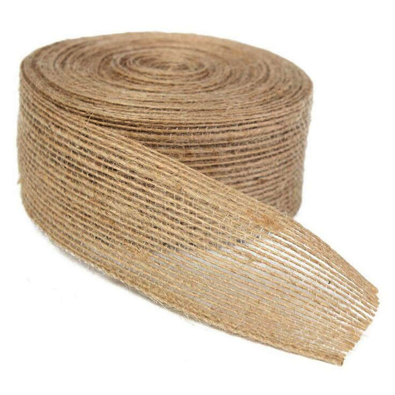 DIY hemp rope webbing, fish silk hemp creative jute woven webbing, linen fabric woven bow packing webbing Item Picture