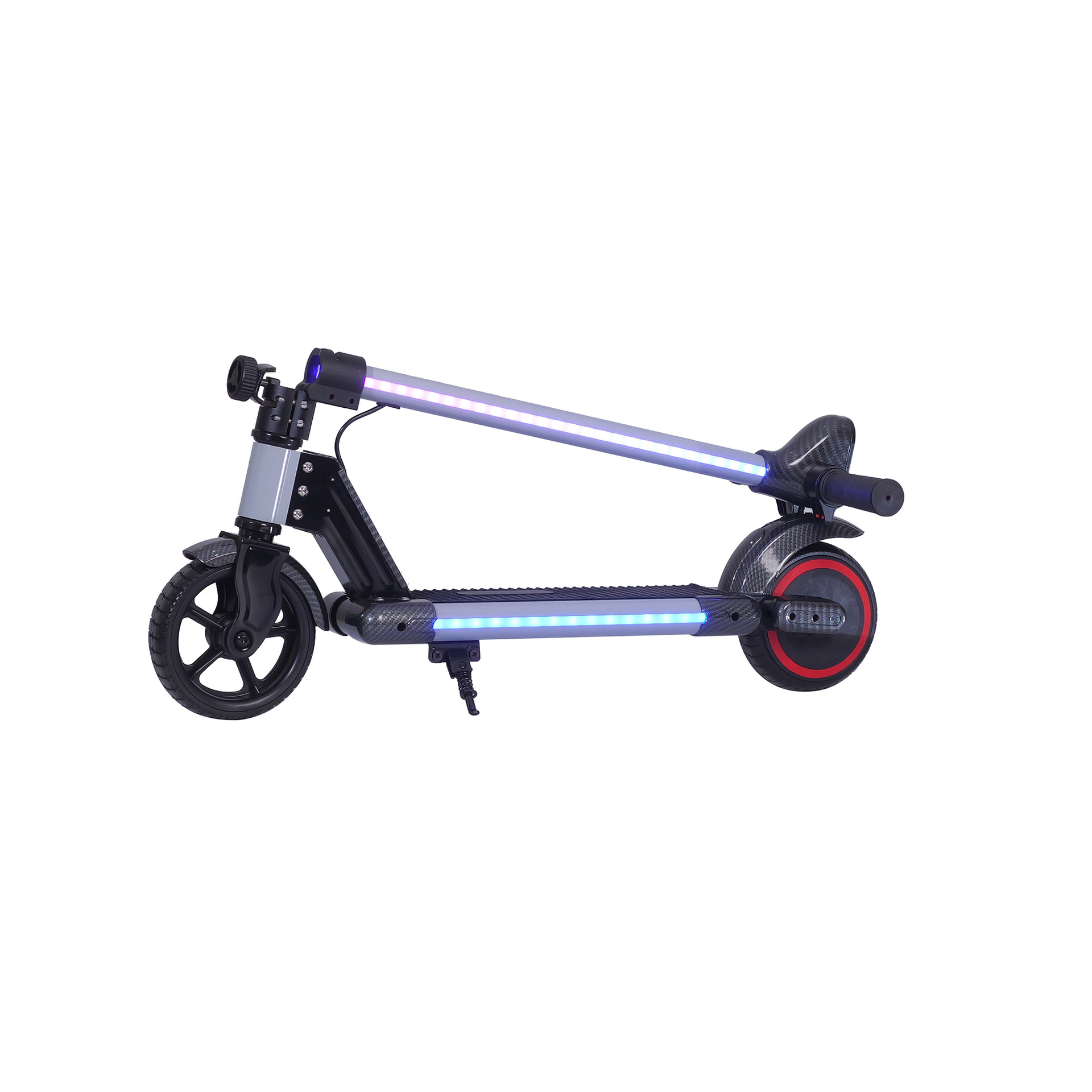 Cross-border supply of high-appearation-level children's toy cars, foldable and portable two-wheeled scooters with colorful lights and display electric vehicles Specification image