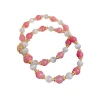 European and American cross-border light luxury gentle and versatile agate pearl cat's eye stone double-layer beaded bracelet, elegant, fashionable and simple bracelet Item Picture