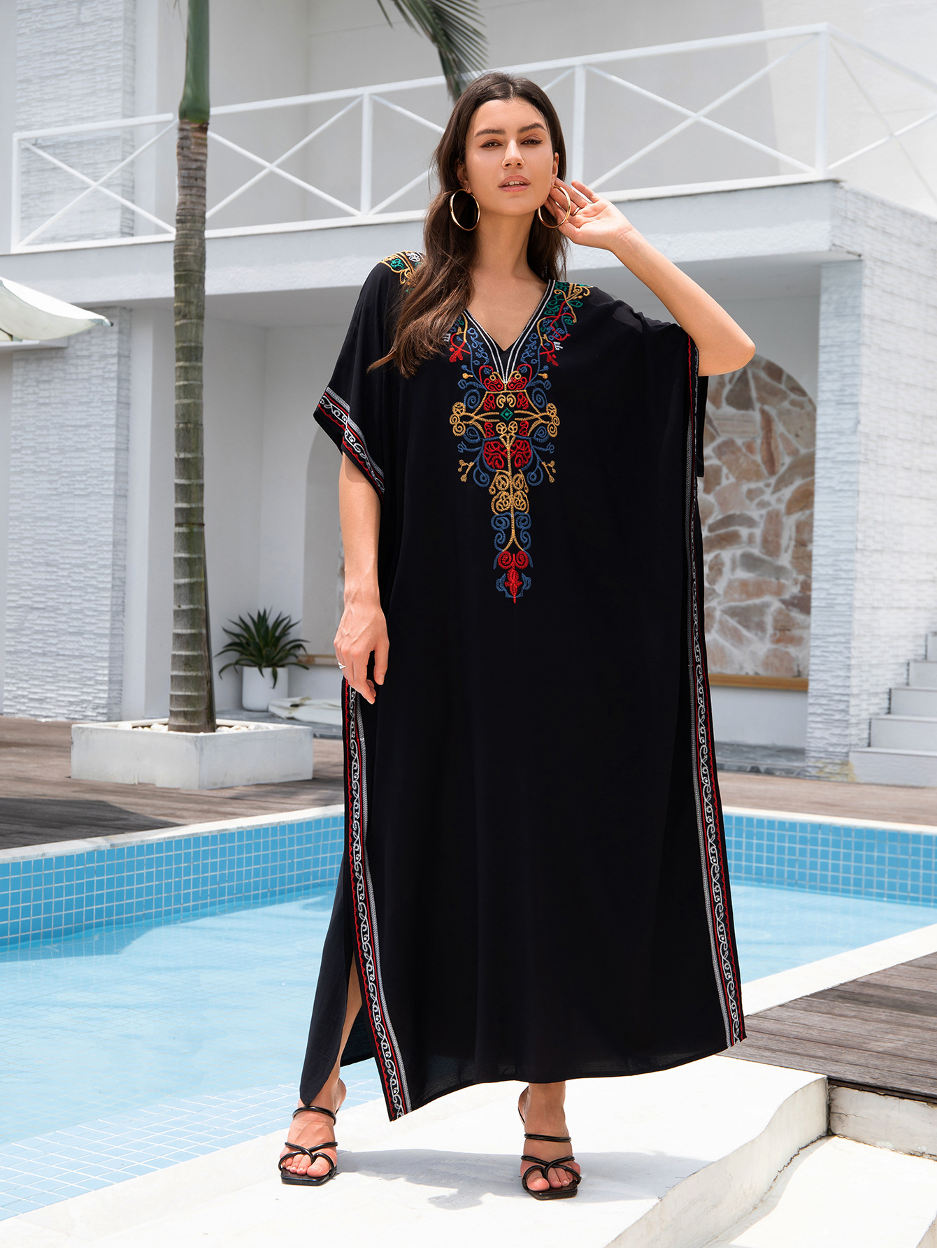 穆斯林/穆斯林服饰/穆斯林祷告服饰/穆斯林女装/中东长袍细节图