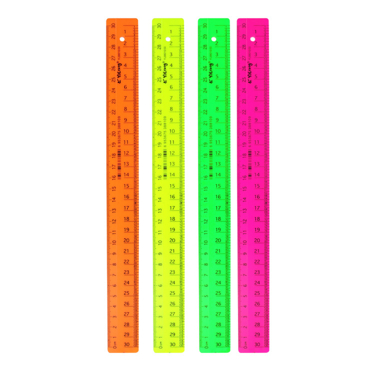 Yalong Cross-border plastic ruler 30 centimeters school ruler for students