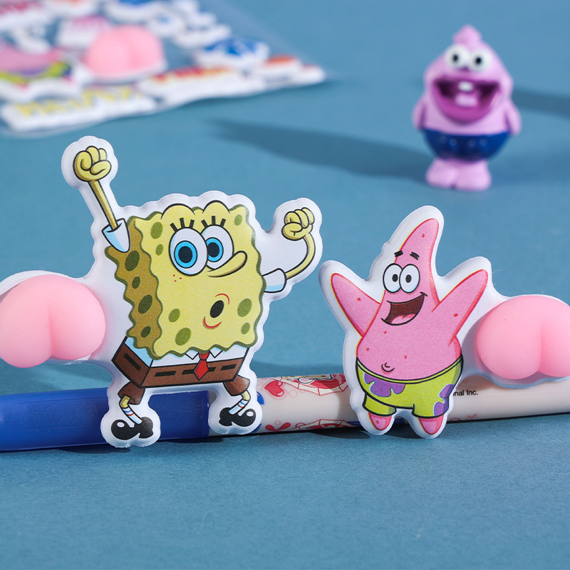 Fangdao SpongeBob SquarePants Creative Fun Casual Bottom Stickers 3d Stereoscopic stress-relieving Foam stickers are in stock and available for wholesale Specification image