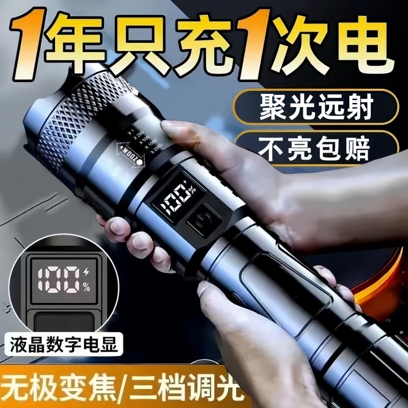 强光超亮迷你手电筒多功能小型便携式随身应急户外远射可帽夹夜钓