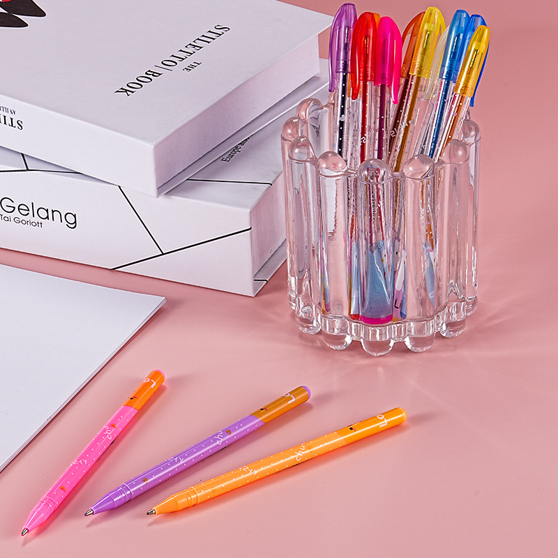 Children's flash Pen 48-color set, pearlescent gel, hand-drawn and hand-drawn notebook pen, pastel pen, fluorescent marker pen, for students Application Scenario