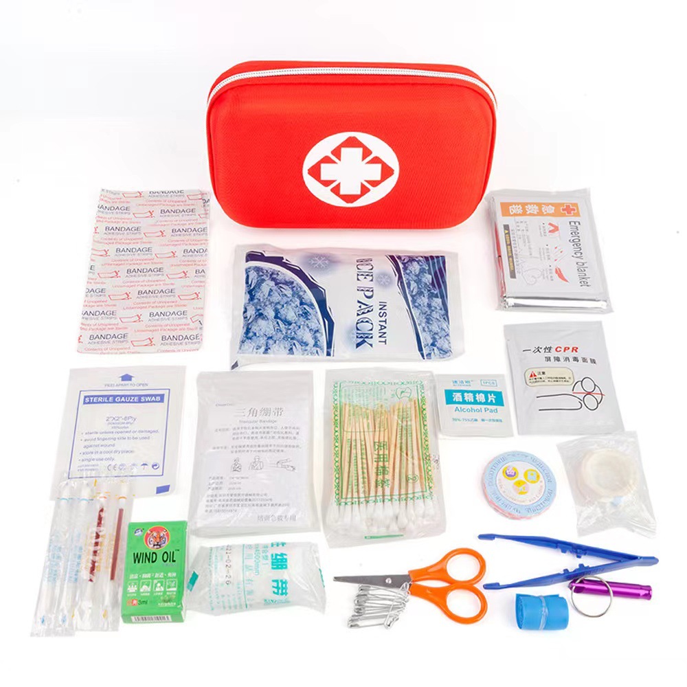 Civil air defense emergency rescue kit, children's set, health and epidemic prevention kit, family, outdoor and vehicle emergency full first aid kit Item Picture