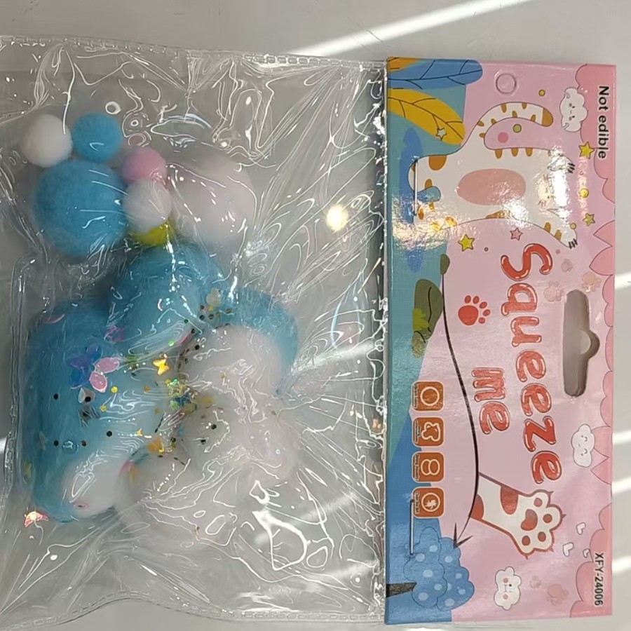 中号猫爪四色混，彩点趣味手感儿童益智类，捏捏玩具。细节图