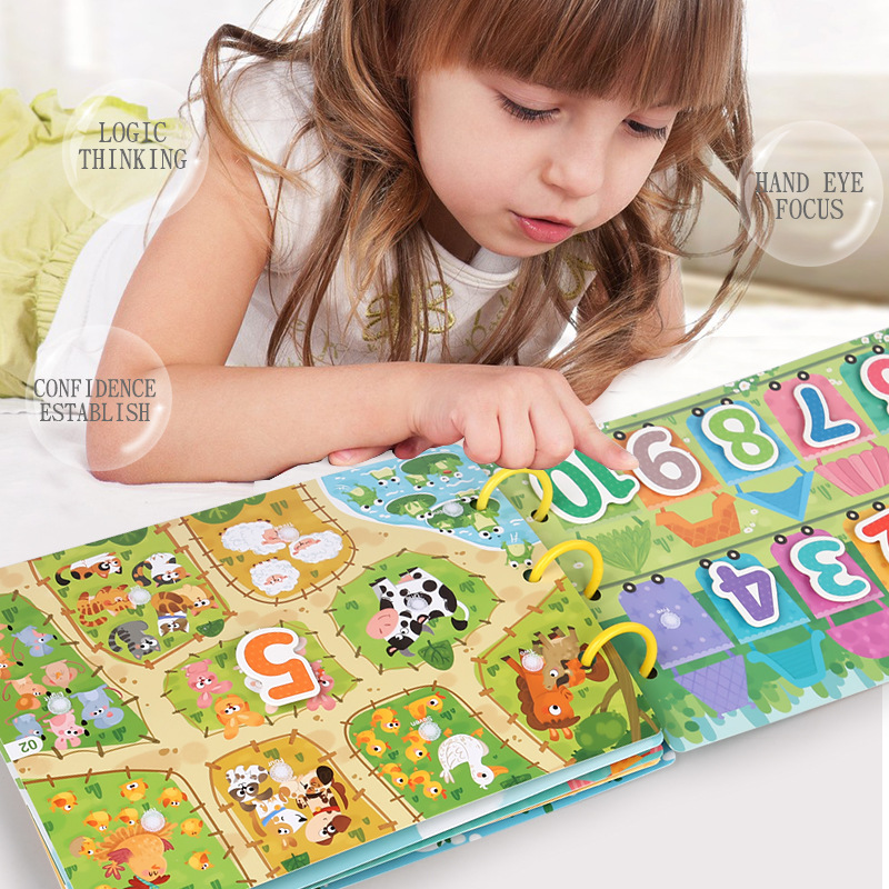 Animal sticker books, children's educational enlightenment game books, and fun sticker books for concentrating training of children aged 3 to 6 Application Scenario