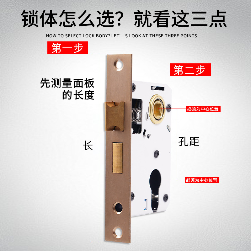 A comprehensive list of bedroom door locks, wooden door lock bodies, household universal lock core doors, interior doors, room lock cores, lock accessories Application Scenario