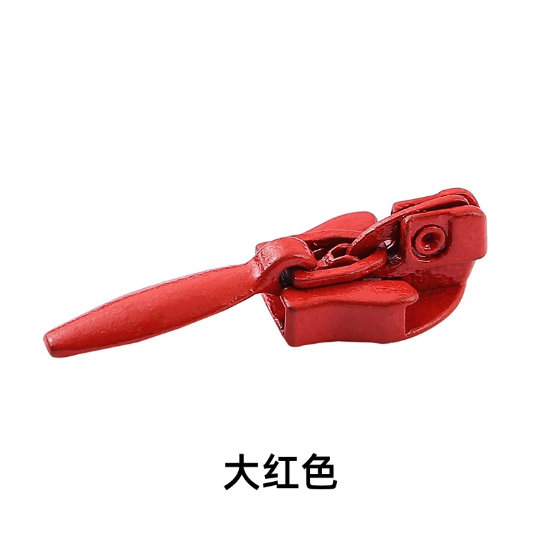 No. 3 nylon self-locking teardrop head invisible zipper matching special pull head skirt self-locking pull head in stock supply Specification drawing