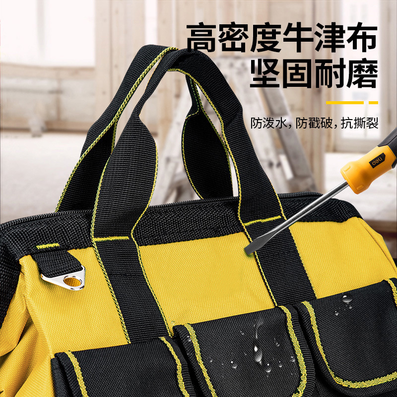 Basic Oxford cloth tool bags, tool storage bags, repair bags, electrician bags, discounted crossbody bags, factory wholesale items Specification drawing