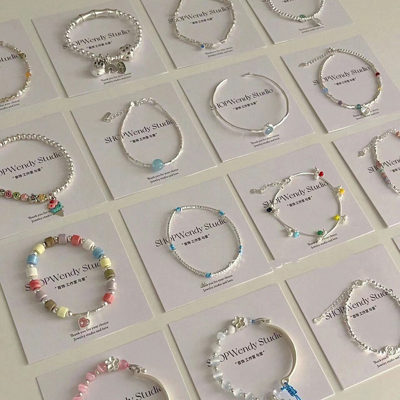 Aurora multi-color Crystal Silver bracelet for women, light luxury, fashion, high-end feel, simple and exquisite, high appearance level, best friend accessory full figure
