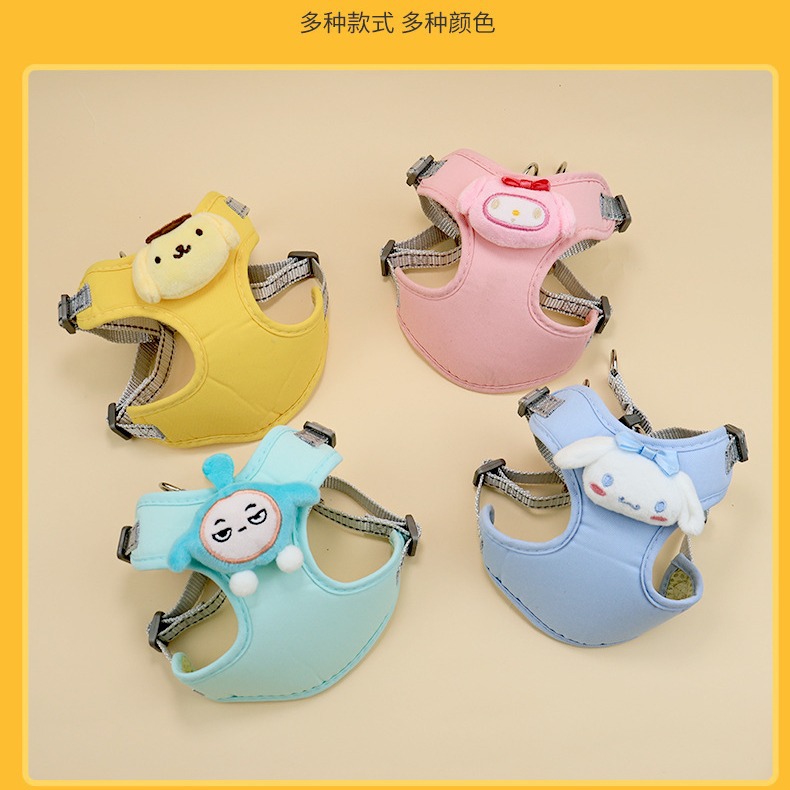 Rongka Pet Cross-border New pet chest and back with vest style doll dog leash breathable chest and back pet chest and back Application Scenario
