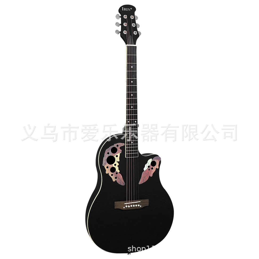 Irin 41-inch folk Guitar, spruce top acoustic guitar, adult beginners practice round-back acoustic guitar details Picture