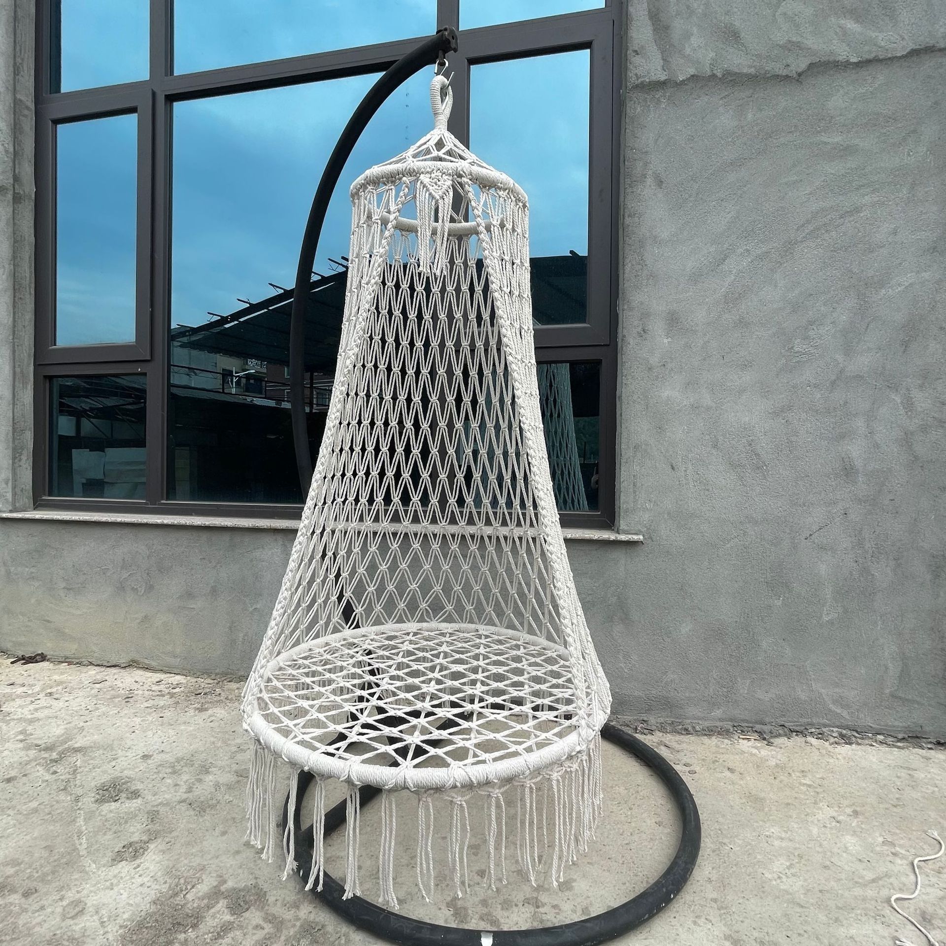 手工绳编吊篮椅子室内秋千卧室家用阳台户外庭院懒人摇篮网红吊床