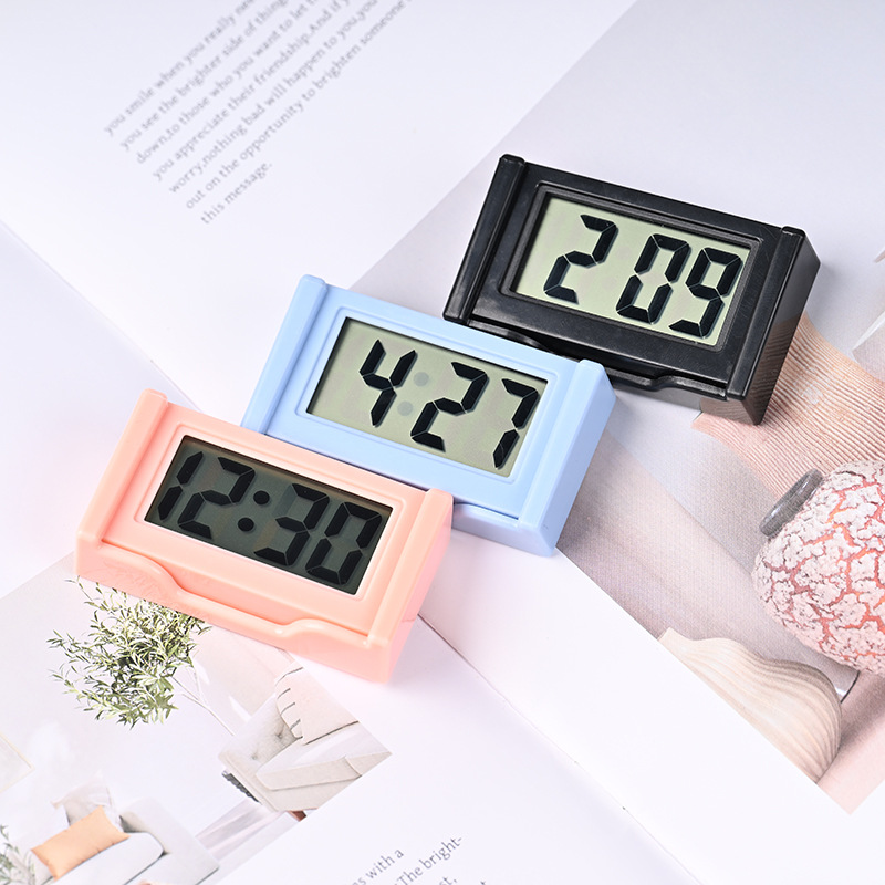 车载电子时钟汽车电子表大屏学生学习考试适用迷你静音大数字小时                              