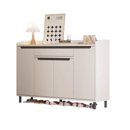 Shoe cabinet, simple and modern interior design at the entrance, entrance foyer cabinet, storage cabinet, integrated wall, multi-layer simple shoe rack Item Picture