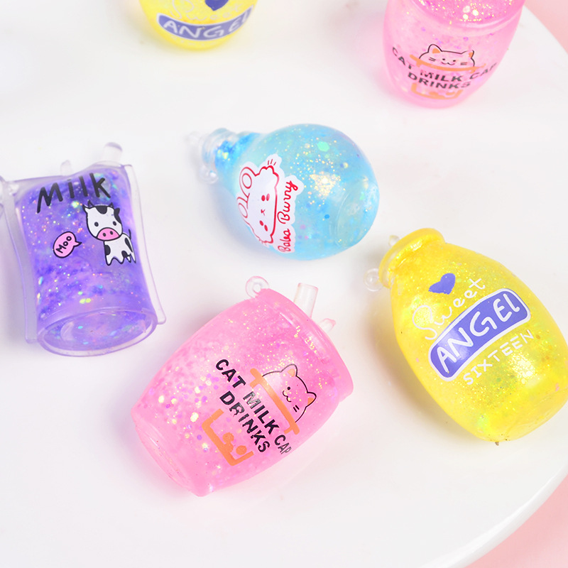 Douyin's best-selling product, the Aurora Maltose Mini Milk Tea Cup, the stress-relieving toy, TPR soft rubber, is sold directly by the manufacturer details Picture